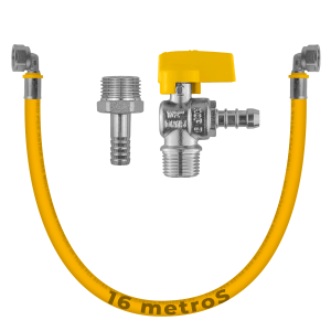 Kit 16 Metro Tubo Pex 16mm P/ Gás + Cotovelos + Registro + Adaptador 