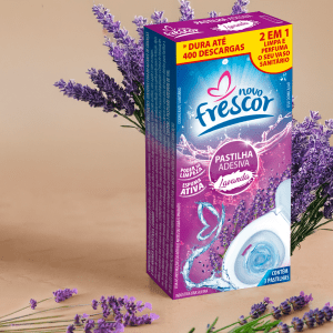 Kit 3 Pastilha Adesiva Floral Vaso Sanitário Lavanda Odorizante Perfume Banheiro