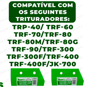 Jogo De Facas Lâminas Para Triturador Trf (40 Á 400) Trapp