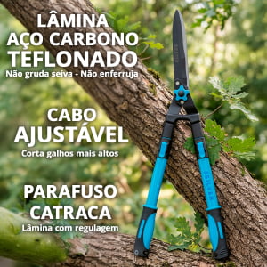 Tesoura De Poda com Cabo Extensível Ajustável Profissional Jardim Jardinagem