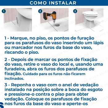 Parafuso Para Vaso Sanitário 10mm Kit Completo 2 Unidades