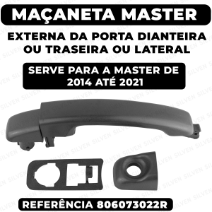 Maçaneta Puxador Da Porta Lateral Master 2014 2015 2016 2017 2018 2019 2020 2021