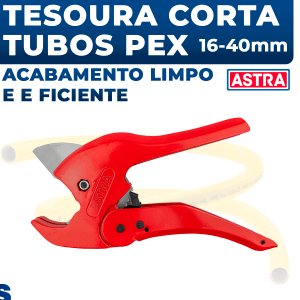 Tesoura Cortador de Tubo Pex Mangueira 16-40mm Astra Tct/1640