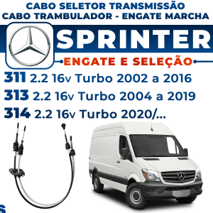 Cabo de Engate e Seleção da Marcha Trambulador Sprinter 311 313 314 2.2 