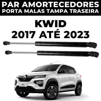 Par Amortecedor Porta Malas Renault Kwid 2017 2018 2019 2020 2021 2022 2023 tampa traseira