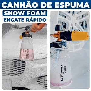 Canhão de Espuma Snow Foam Alta Pressão Engate Rápido V1000