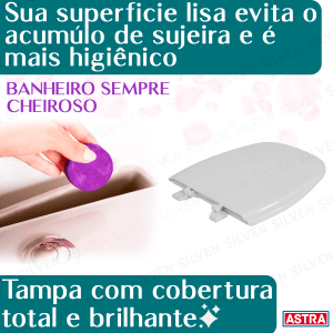 Tampa Assento Sanitário P/ Deca Monte Carlo Branco + 3 Bloco Pedra Aromatizador Sanitário para Caixa Acoplada