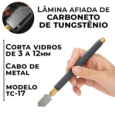 Caneta Cortador De Vidros Toyo Tc-17 Profissional