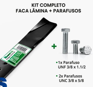 Kit Lâmina 51cm para Cortador de Grama Trapp com Parafusos