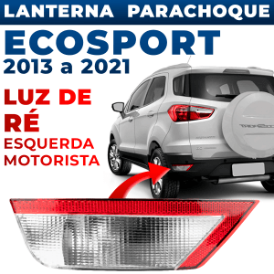 Lanterna Parachoque Luz de Ré Esquerda Ecosport 2013 2014 2015 2016 2017 2018 2019 2020 2021