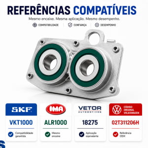 Rolamento Duplo do Câmbio VW Gol, Fox, Voyage, Saveiro, Polo