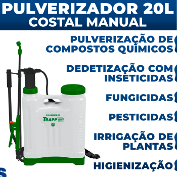 Pulverizador Costal Bomba de Veneno 20 Litros Manual Trapp SX-LK20C