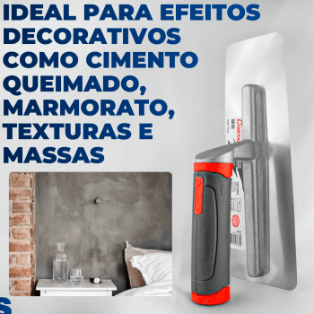 Desempenadeira para Cimento Queimado Efeito Decorativo Marmorato