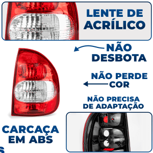 Lanterna Traseira Corsa Sedan 2000 a 2002 Classic 2003 2004 2005 2006 2007 2008 2009 2010