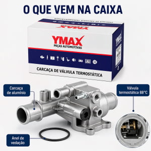 Carcaça Válvula Termostática Fiat Palio Linea Strada Doblo 46776218