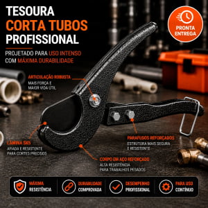 Cortador de Cano PVC SK5 32mm Alicate para Tubo PEX e Mangueira