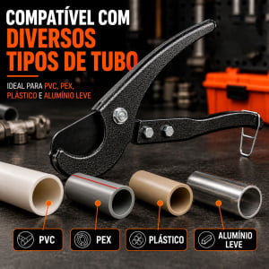 Cortador de Cano PVC SK5 32mm Alicate para Tubo PEX e Mangueira