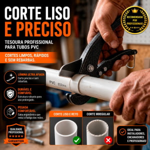 Cortador de Cano PVC SK5 32mm Alicate para Tubo PEX e Mangueira