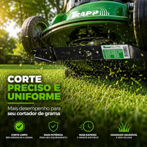Faca para Cortador de Grama Trapp Original 2111527 com Kit de Fixação