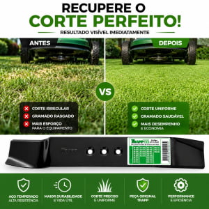 Faca para Cortador de Grama Trapp Original 2111527 com Kit de Fixação