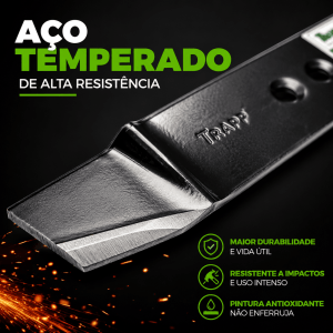Faca Cortador de Grama Trapp Original 2111527 com Kit de Fixação Faca Cortador de Grama Trapp Original 2111527 com Kit de Fixação