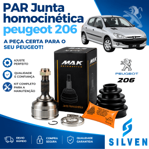 Par Junta Homocinética Peugeot 206 1.0 16V 1.4 8V