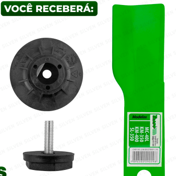 Faca Flange Parafuso P/ Cortador De Grama Mc-35 Mc-40 Sl-350