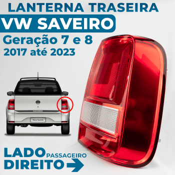 Lanterna Traseira Saveiro G7 2017 2018 2019 2020 2021 Robust Bicolor Lado Direito Original FITAM