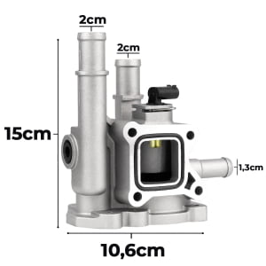 Carcaça Termostática Cruze Tracker Sonic 1.8 1.6 com Sensor de Temperatura