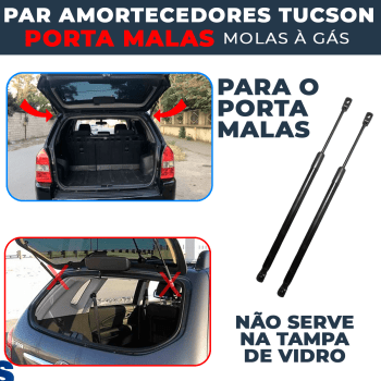 Par Amortecedor A Gás Porta Malas Tucson 2006 2007 2008 2009 2010 2011 2012 2013 2014 2015 2016