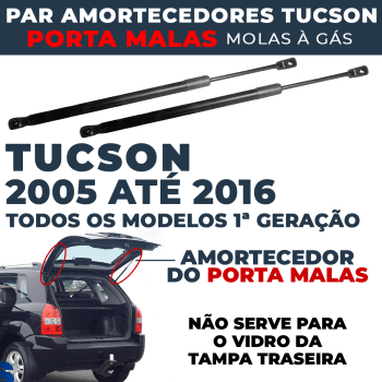 Par Amortecedor A Gás Porta Malas Tucson 2006 2007 2008 2009 2010 2011 2012 2013 2014 2015 2016