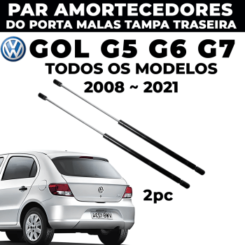 Par Amortecedor Porta Malas Gol G5 G6 G7 Novo 2008 Ate 2021