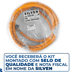 Kit 9 Metros Tubo Pex 16mm P/ Gás + Cotovelos + Registro + Adaptador 